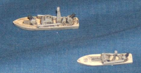 P-6 (top) and P-4 (bottom)Soviet Torpedo boats